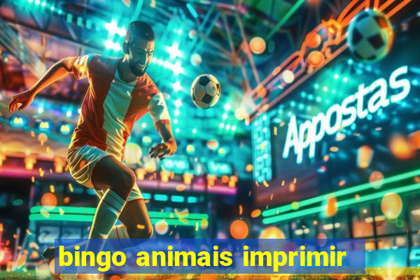 bingo animais imprimir